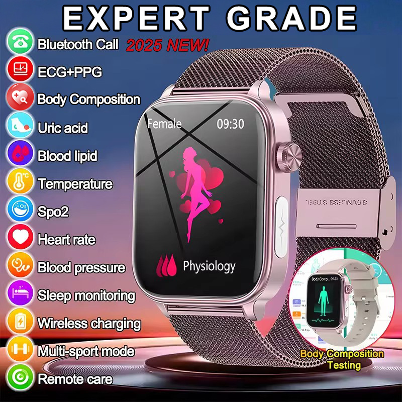 Electronics Quiz - 2025 New ECG+PPG Monitoring Smart Watch