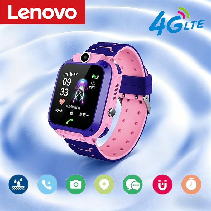 Smart Watch Kids - Lenovo GPS Tracking Waterproof Watch Mini