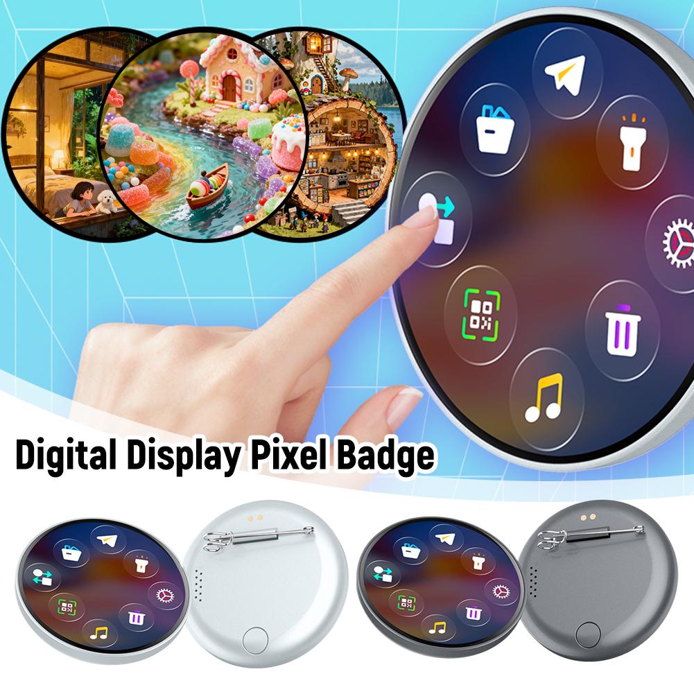 Electronics Gadgets To Gift - Video Badges Trendy Charm Brooch Pin