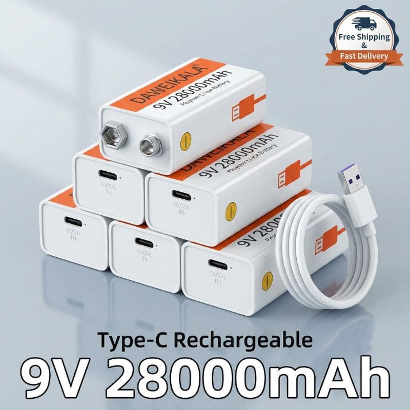 9V Type-C Rechargeable Battery - Electronics And Gadgets With C incelemesi ve fiyatı