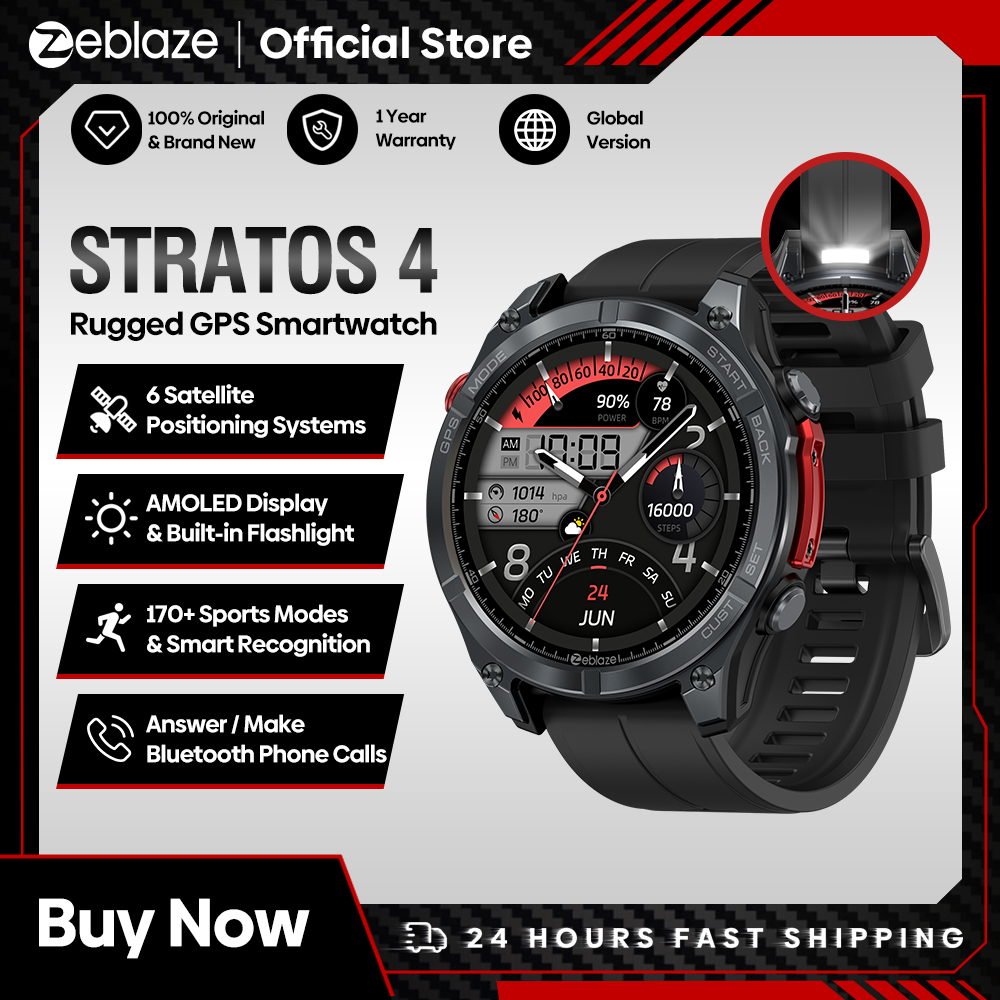 NEW Zeblaze Stratos 4 GPS Smar - Electronics Quiz incelemesi ve fiyatı