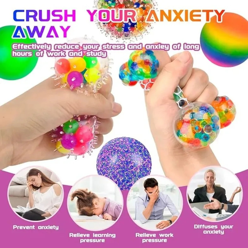 Rainbow Squeeze Ball Set (6PCS - Electronics Latest Gadgets incelemesi ve fiyatı
