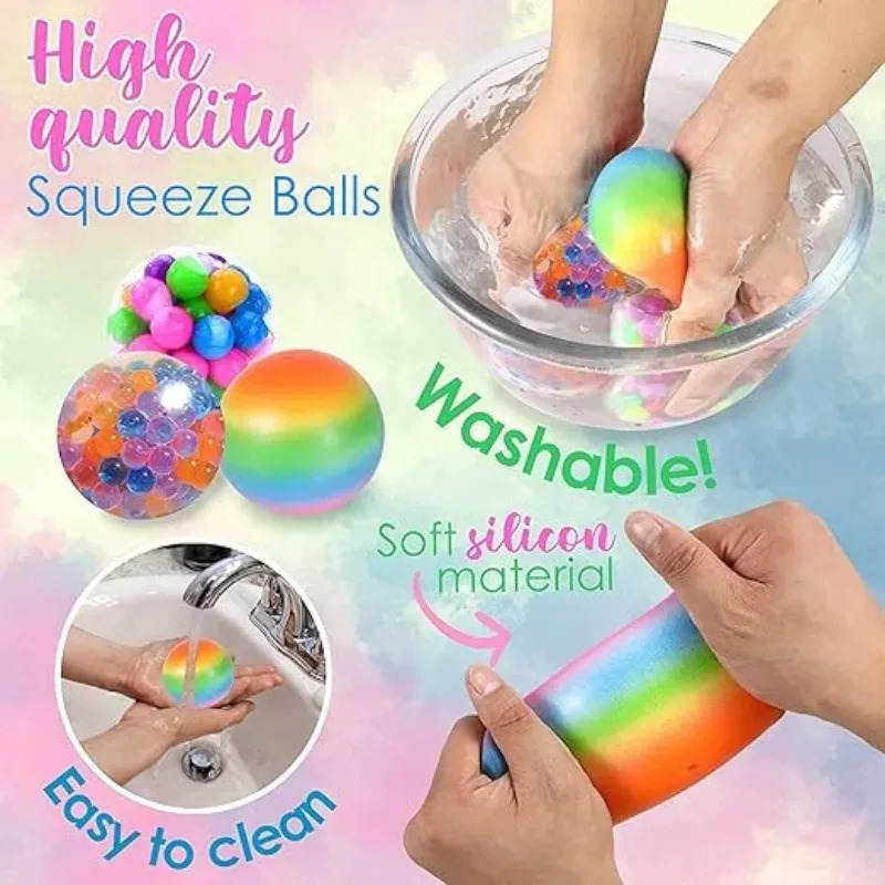 Rainbow Squeeze Ball Set (6PCS - Electronics Latest Gadgets incelemesi ve fiyatı