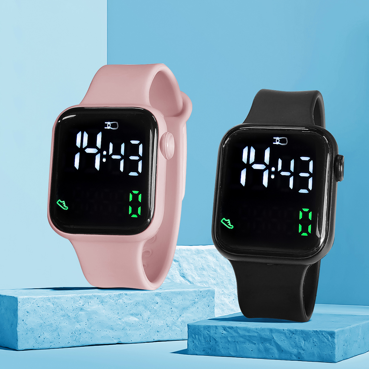 New 2PCS Student Minimalist Sm - Smart Watch Kids incelemesi ve fiyatı