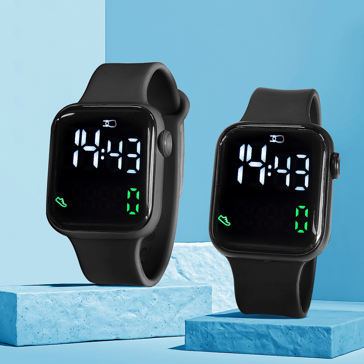 New 2PCS Student Minimalist Sm - Smart Watch Kids incelemesi ve fiyatı