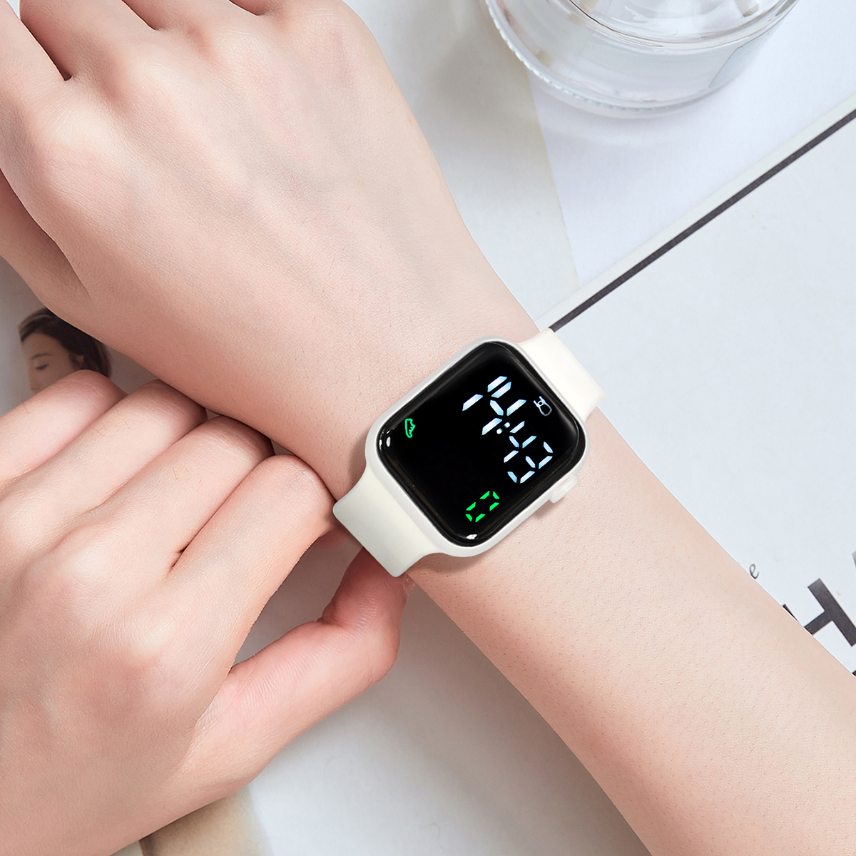 New 2PCS Student Minimalist Sm - Smart Watch Kids incelemesi ve fiyatı